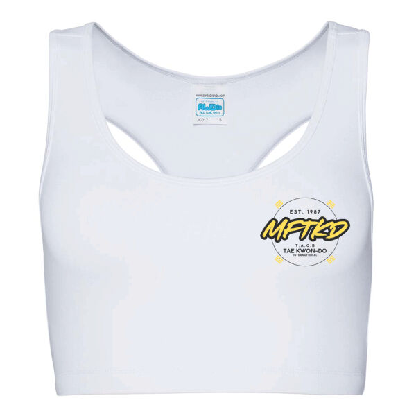 Mark Farnham Tae Kwon-Do  - Girlie Sports Crop Top Thumbnail